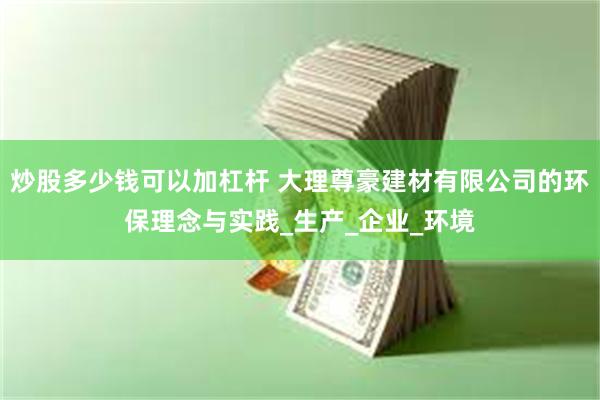 炒股多少钱可以加杠杆 大理尊豪建材有限公司的环保理念与实践_生产_企业_环境