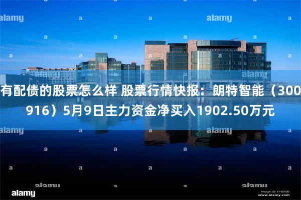 有配债的股票怎么样 股票行情快报：朗特智能（300916）5月9日主力资金净买入1902.50万元