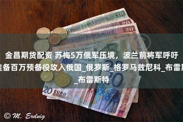 金昌期货配资 苏梅5万俄军压境，波兰前将军呼吁，准备百万预备役攻入俄国_俄罗斯_格罗马兹尼科_布雷斯特